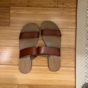 I. Crew brown sandals